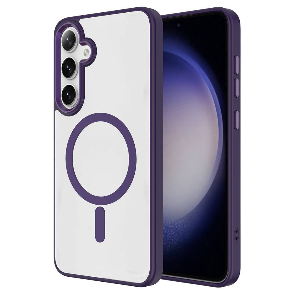 Cepax Chrome Magsafe Galaxy S24 Plus Kablosuz Şarj Özellikli Silikon Telefon Kılıfı - 1 Cepax Chrome Magsafe Galaxy S24 Plus Kablosuz Şarj Özellikli Silikon Telefon Kılıfı - 1